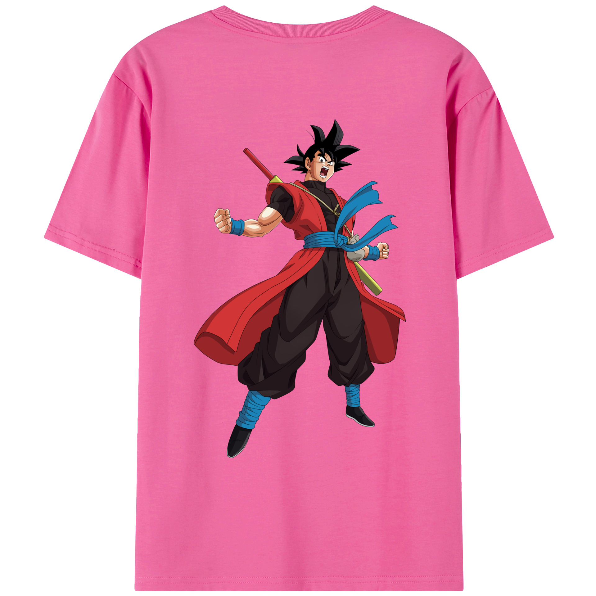 （画像用） ドラゴンボール 孫悟空（そん ごくう）Son Goku カカロット DRAGON BALL Kakarotto レディース半袖Tシャツ(バックプリント)